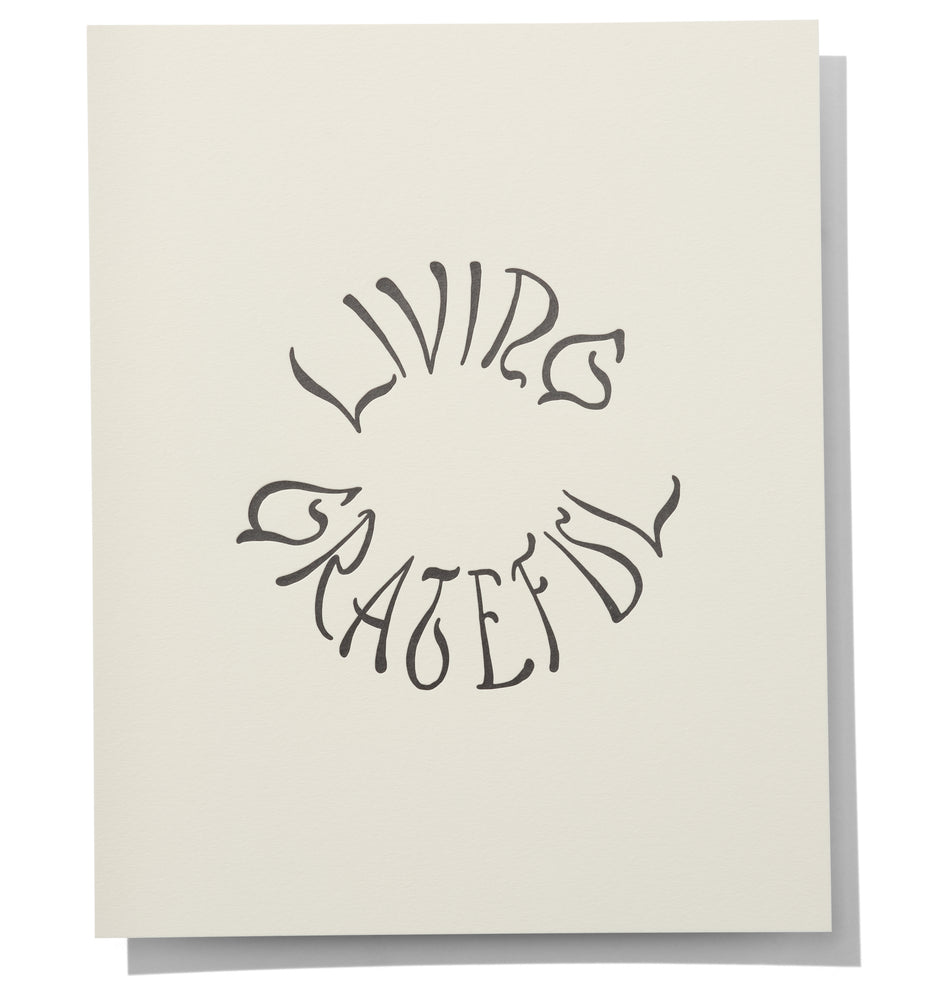 Mantra Print: Living Grateful