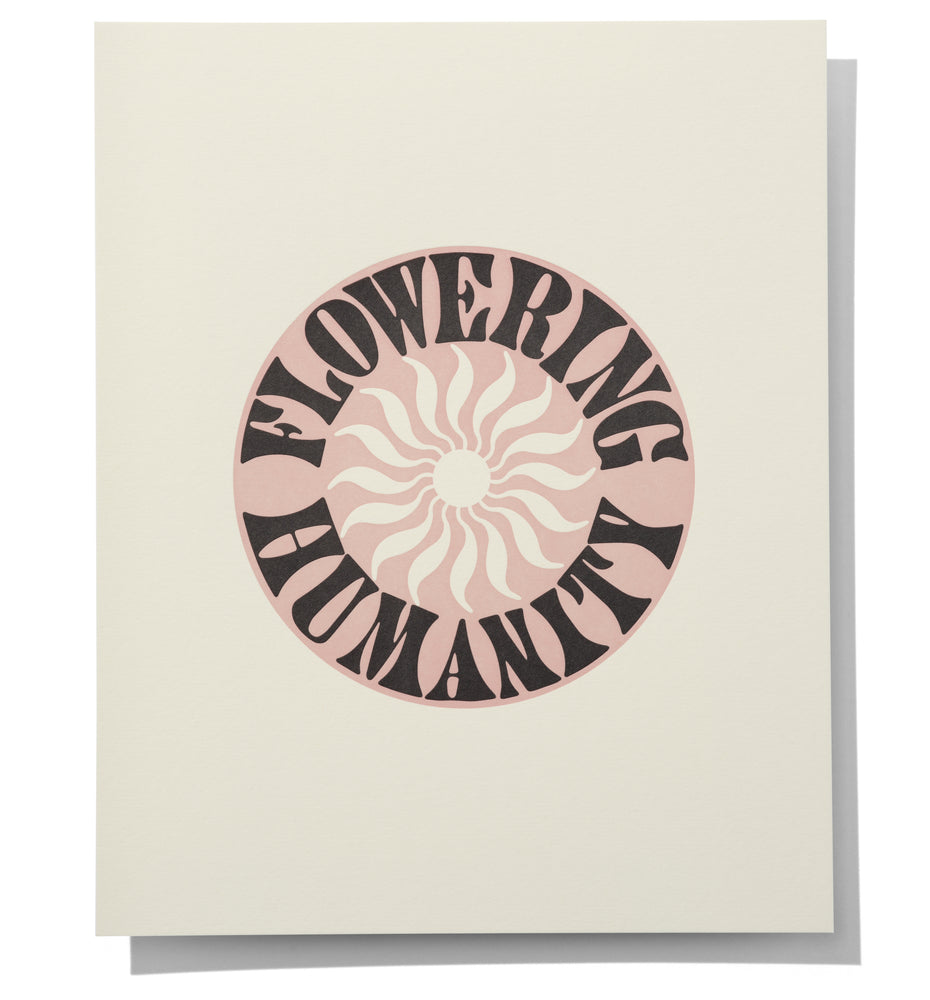 Mantra Print: Flowering Humanity